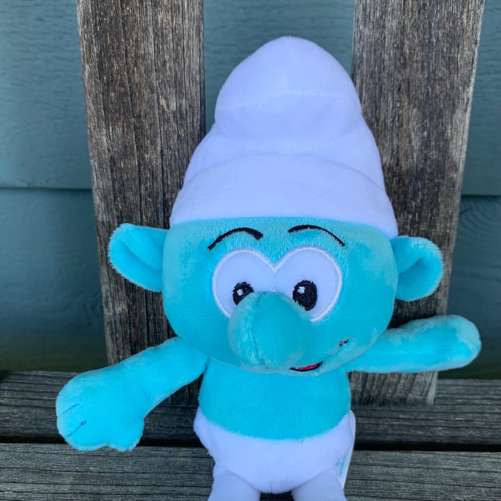 The Smurfs 2025 Paramount Pictures Blue Plush Toy Snapco LLC 9.5 inch AMC Movie - Picture 3 of 8